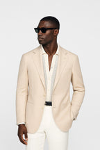 Blazer Cotone Beige